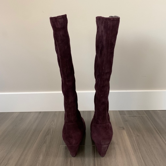 Kenneth Cole Reaction Suede Wedge Boots, 7.5 - Picture 4 of 7